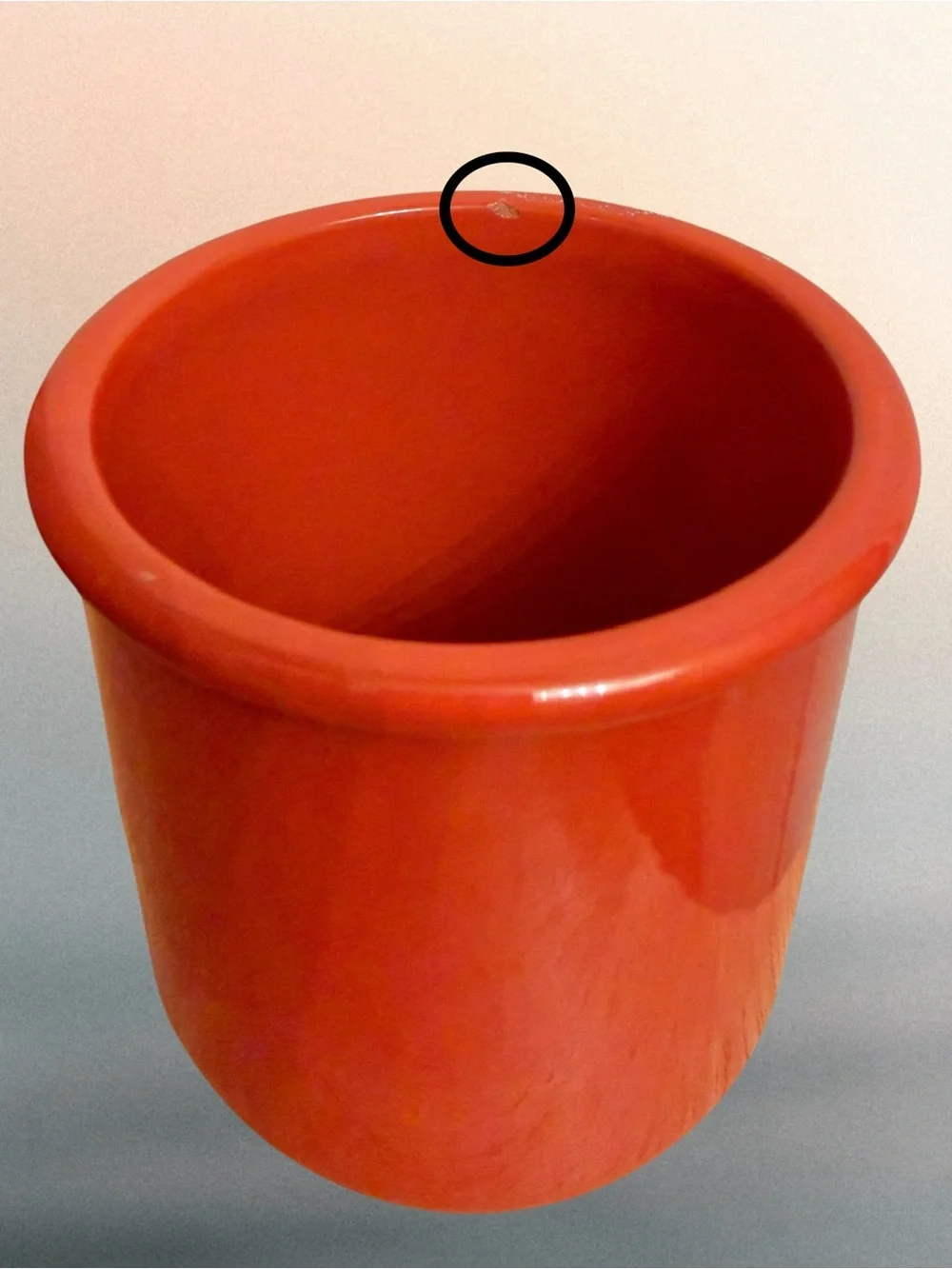 La Fermière Yogurt Rusty Orange Embossed Ceramic Crock Jar Ramekin